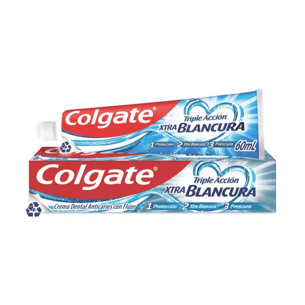 CREMA DENTAL COLGATE TRIPLE ACCIÓN EXTRA BLANCURA 60 ML