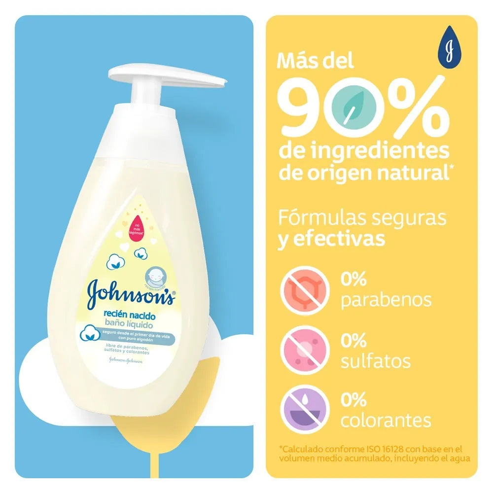 BAÑO LÍQUIDO JOHNSON’S BABY RECIÉN NACIDO 200 ML