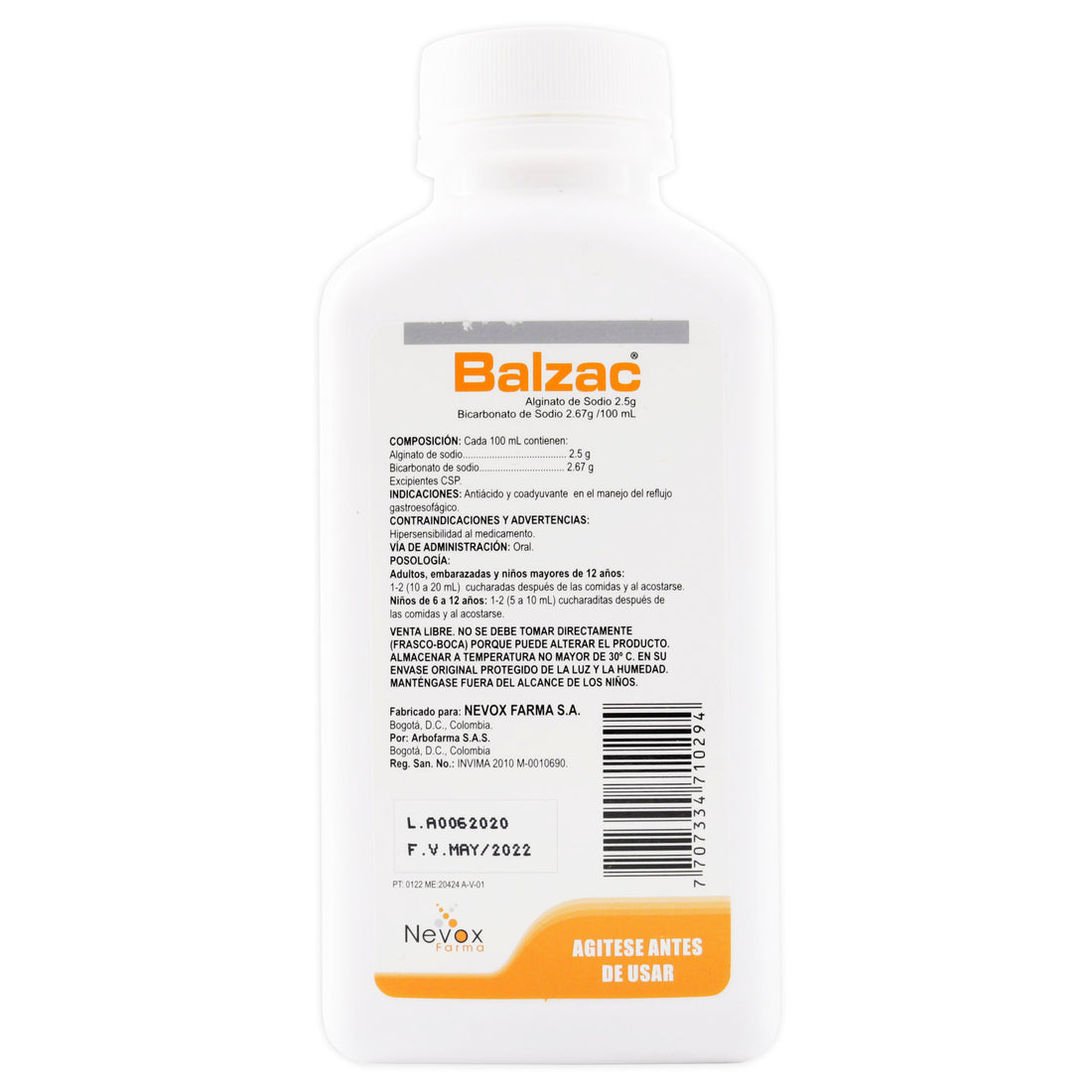 BALZAC SUSPENSION X 360 ML