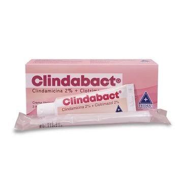 CLINDABACT CREMA VAGINAL CLINDAMICINA + CLOTRIMAZOL — TUBO X 20 G CON 3 APLICADORES
