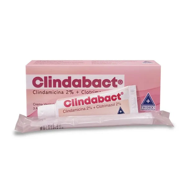 CLINDABACT CREMA VAGINAL CLINDAMICINA + CLOTRIMAZOL — TUBO X 20 G CON 3 APLICADORES