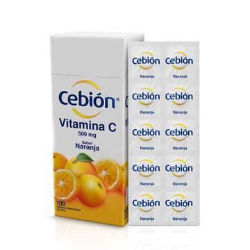 CEBIÓN MASTICABLE SABOR NARANJA X 10 TABLETAS