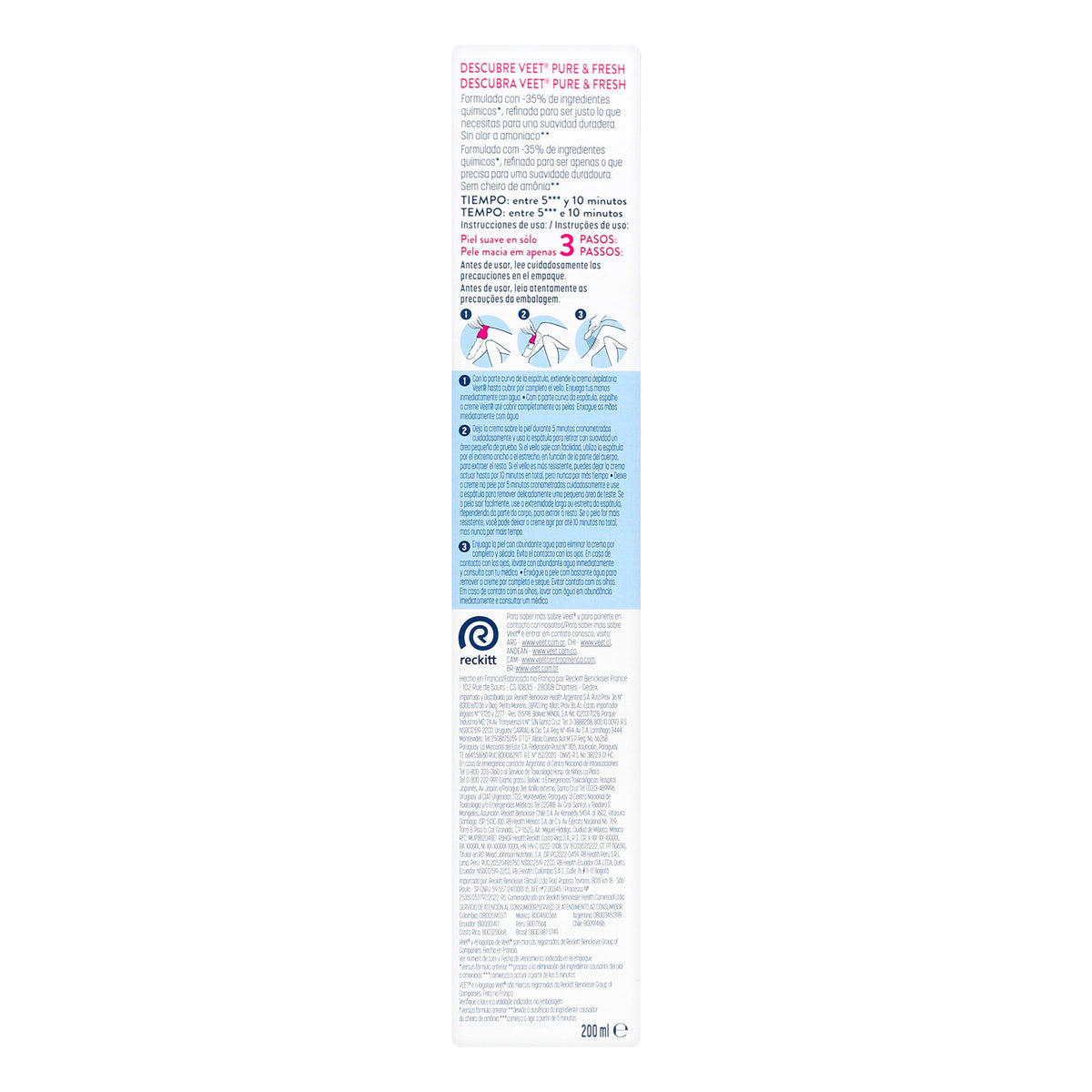 VEET CREMA DEPILATORIA P.SENSIBLE 200 ML