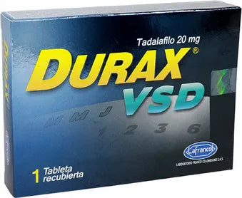 DURAX VSD TADALAFILO 20 MG X 1 TABLETA