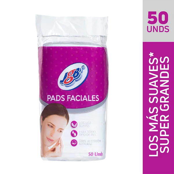 DISCOS FACIALES PADS JGB ALGODON 50 UND