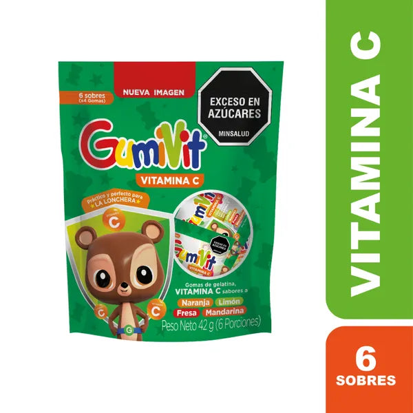 GOMAS GUMIVIT VITAMINA C — BOLSA X 6 MINISOBRES