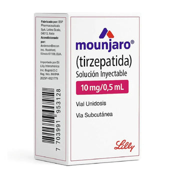 MOUNJARO TIRZEPATIDA 10 MG/0,5 ML — SOLUCIÓN INYECTABLE, 1 VIAL