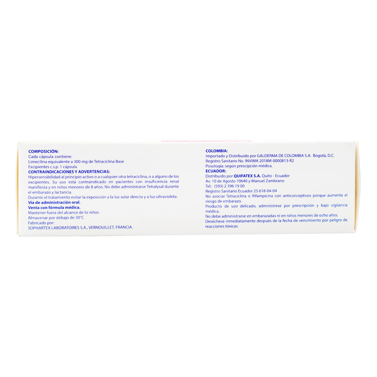 TETRALYSAL 300 MG 16 CAP