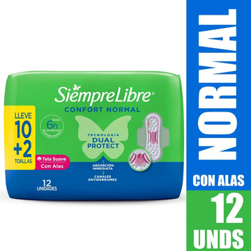 TOALLA HIGIÉNICA STAYFREE ESPECIAL CON ALAS X 12 UNIDADES