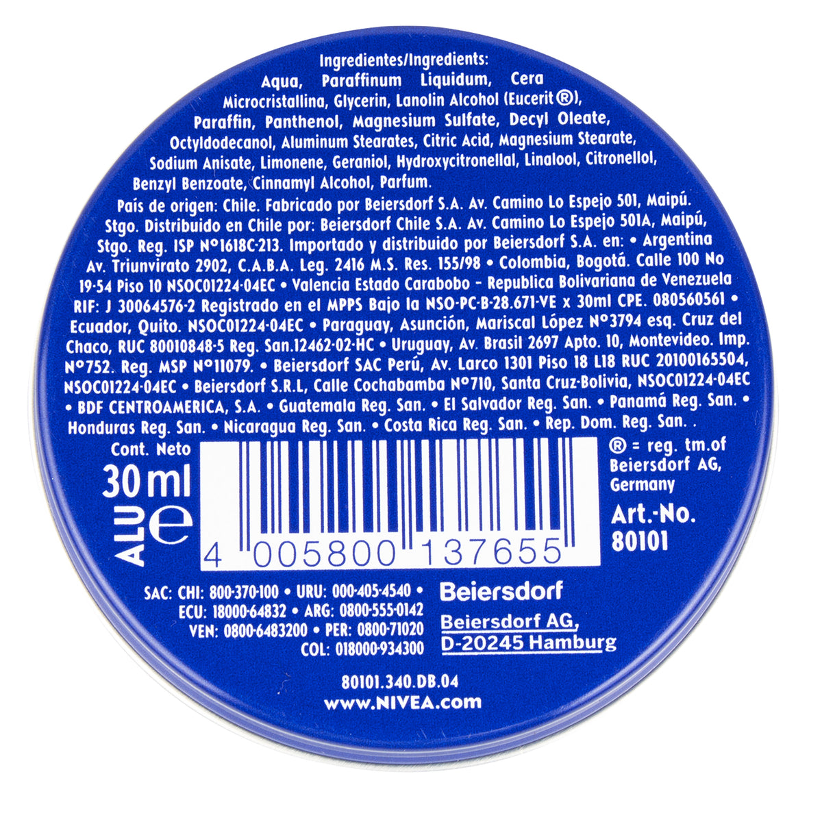 CREMA NIVEA X 30 ML