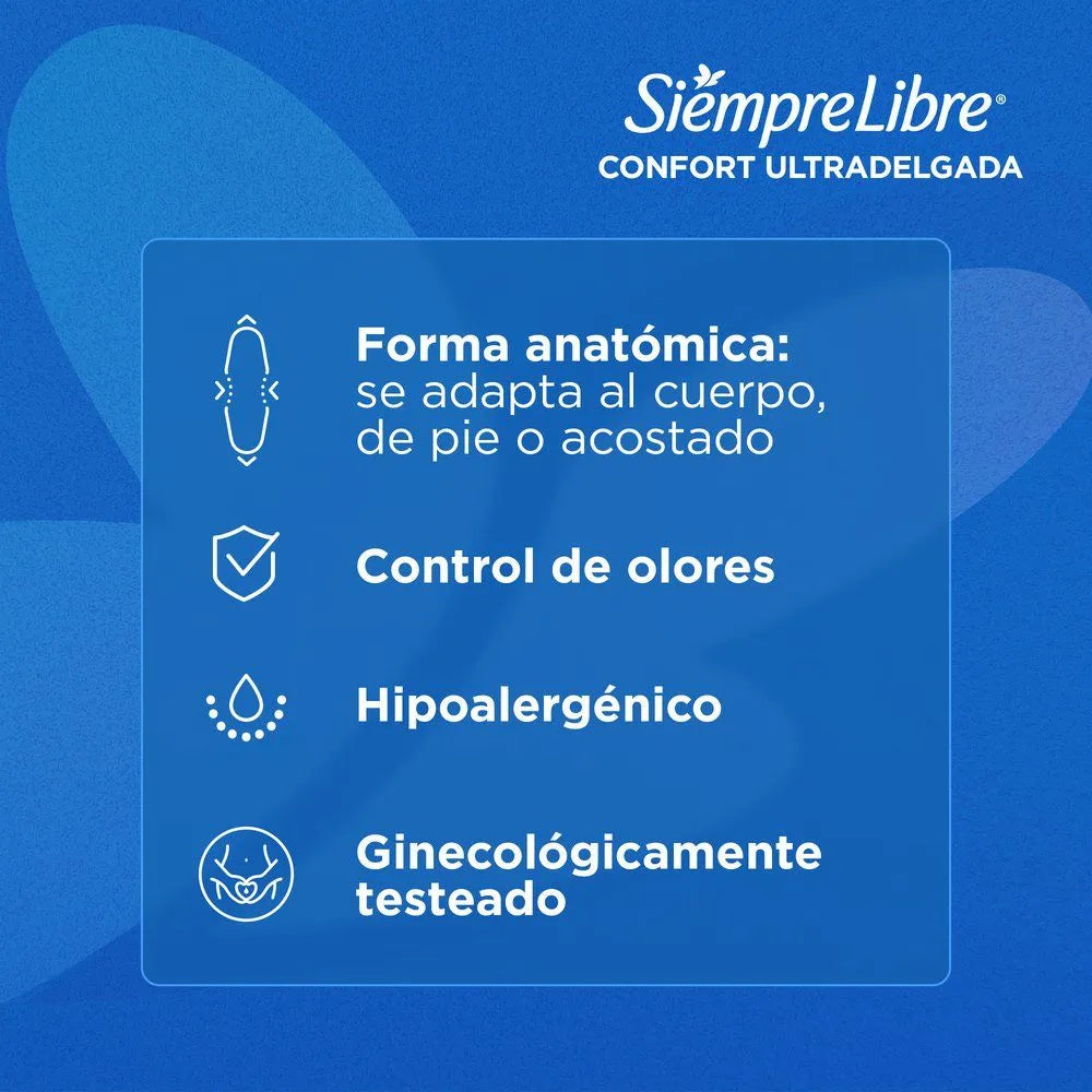 TOALLA HIGIÉNICA STAYFREE ULTRADELGADA — LLEVE 10 + 2 UNIDADES