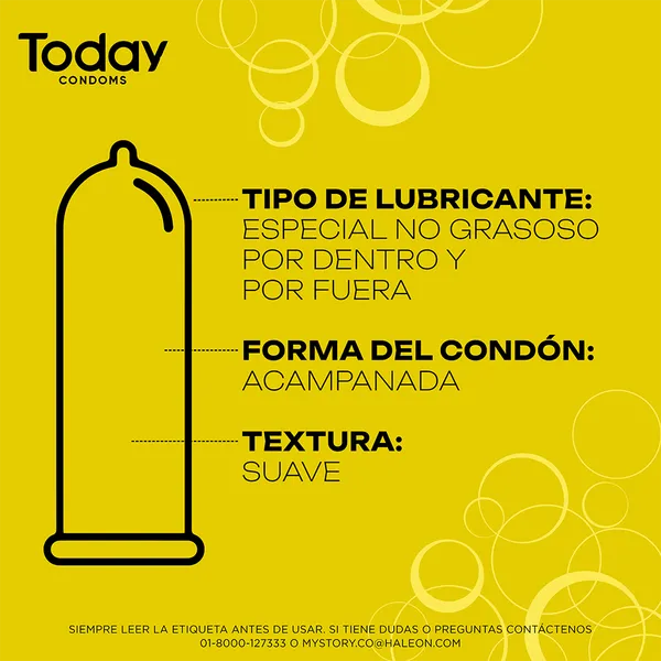 PRESERVATIVO TODAY MUTUAL SENSATION X 3 UNIDADES