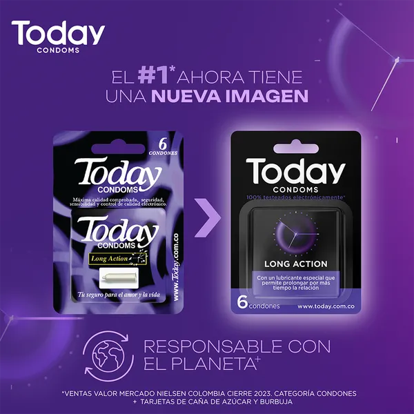 PRESERVATIVO TODAY LONG ACTION X 3 UNIDADES