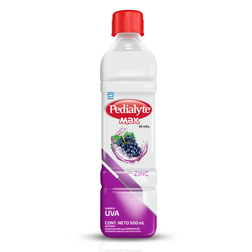 PEDIALYTE CON ZINC 60 SABOR UVA 500 ML