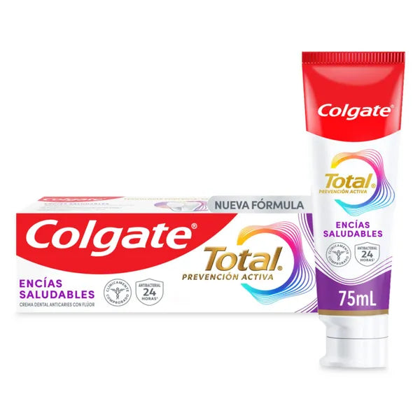 CREMA DENTAL COLGATE TOTAL 12 ENCÍAS REFORZADAS 75 ML
