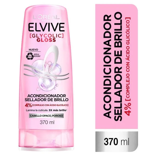 ACONDICIONADOR L’ORÉAL ELVIVE GLYCOLIC GLOSS 370 ML