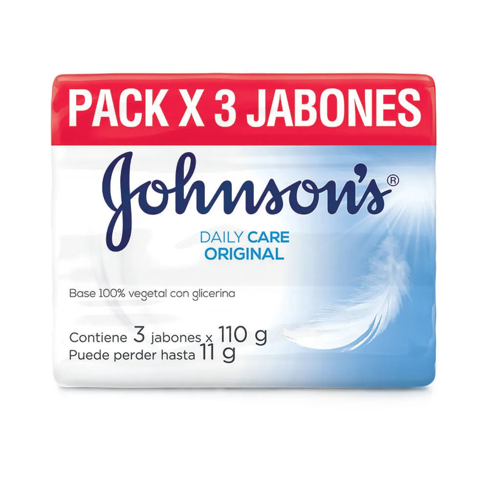3 JABÓN JOHNSON’S ORIGINAL 110 G