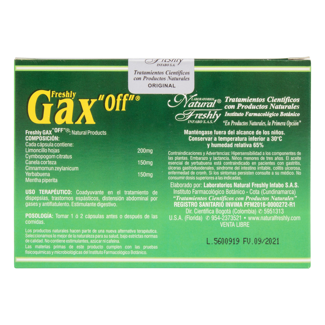 GAX OFF 30 CAPSULAS