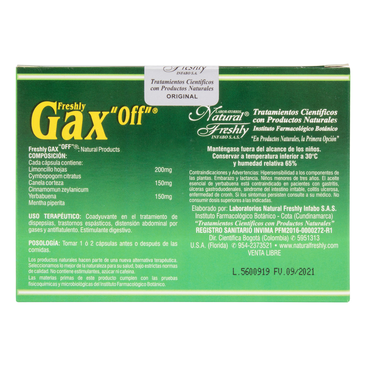 GAX OFF 30 CAPSULAS