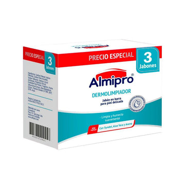ALMIPRO JABÓN DERMOLIMPIADOR 100 G — TRIPACK X 3 UNIDADES