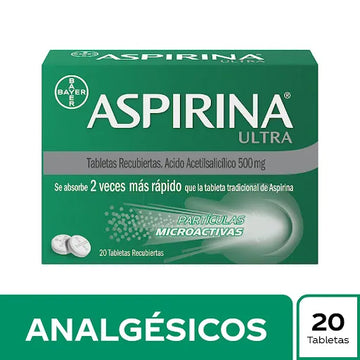 ASPIRINA ULTRA 500 MG X 20 TABLETAS