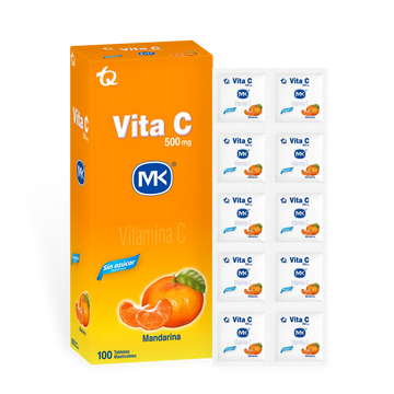 VITA C MK 500 MG SABOR MANDARINA X 10 TABLETAS