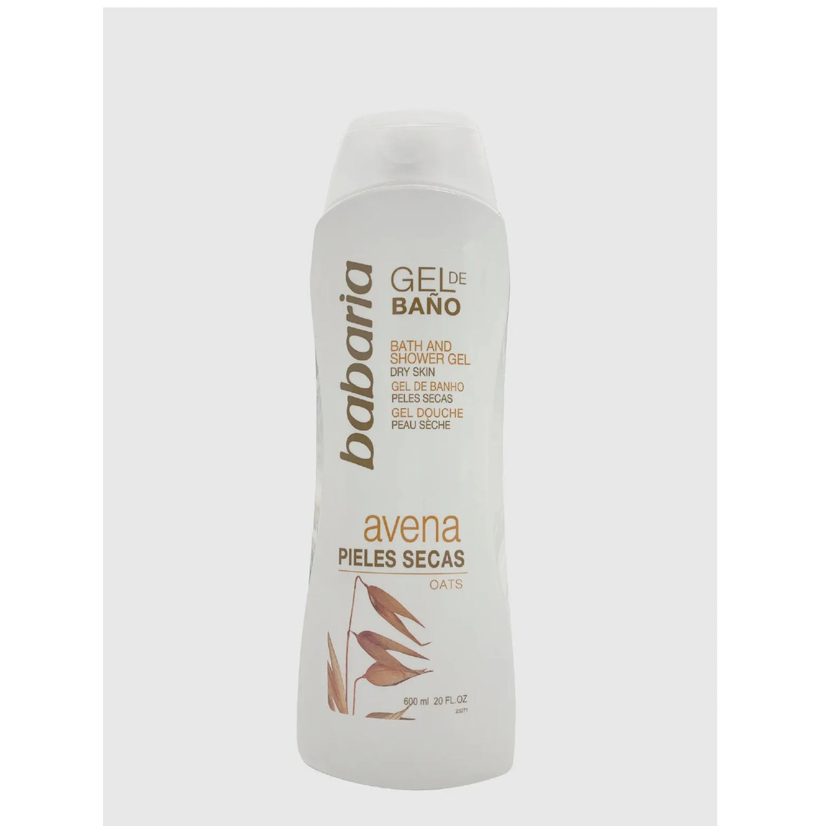 GEL DE BAÑO BABARIA AVENA 600 ML