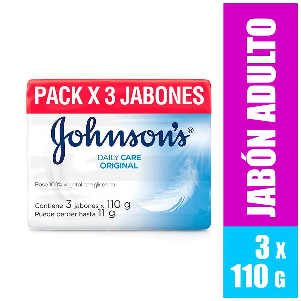 3 JABÓN JOHNSON’S ORIGINAL 110 G