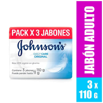 3 JABÓN JOHNSON’S ORIGINAL 110 G