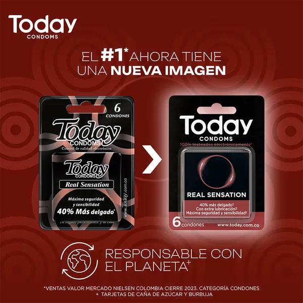 PRESERVATIVO TODAY REAL SENSATION X 3 UNIDADES