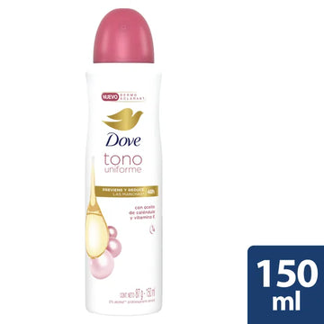 DESODORANTE DOVE SPRAY TONO UNIFORME MUJER 150 ML