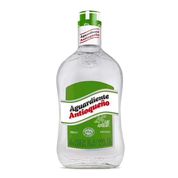 AGUARDIENTE ANTIOQUEÑO VERDE SIN AZÚCAR 750 ML