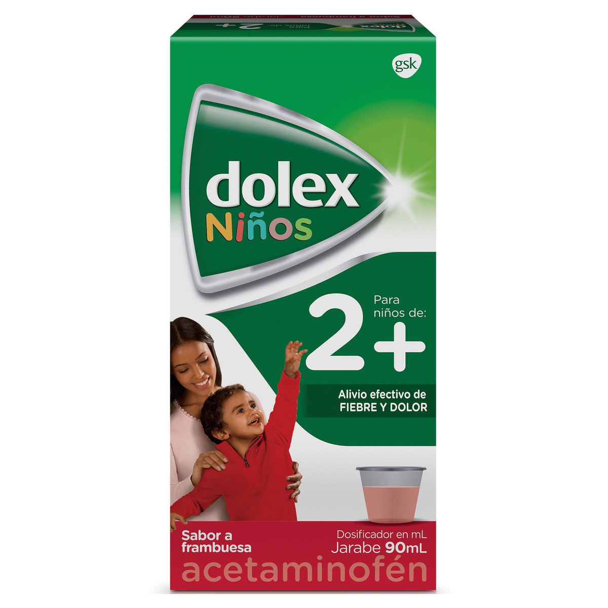 DOLEX JARABE NIÑOS 2+ 90 ML