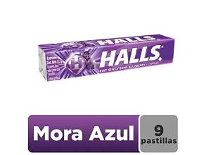 HALLS MORAZUL BARRA X 9 UDS
