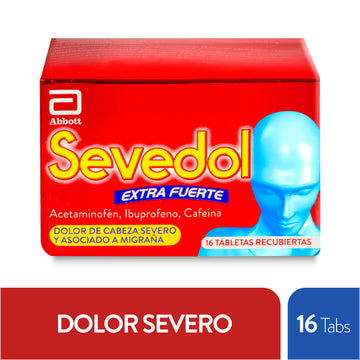 SEVEDOL EXTRA FUERTE 16 TABLETAS