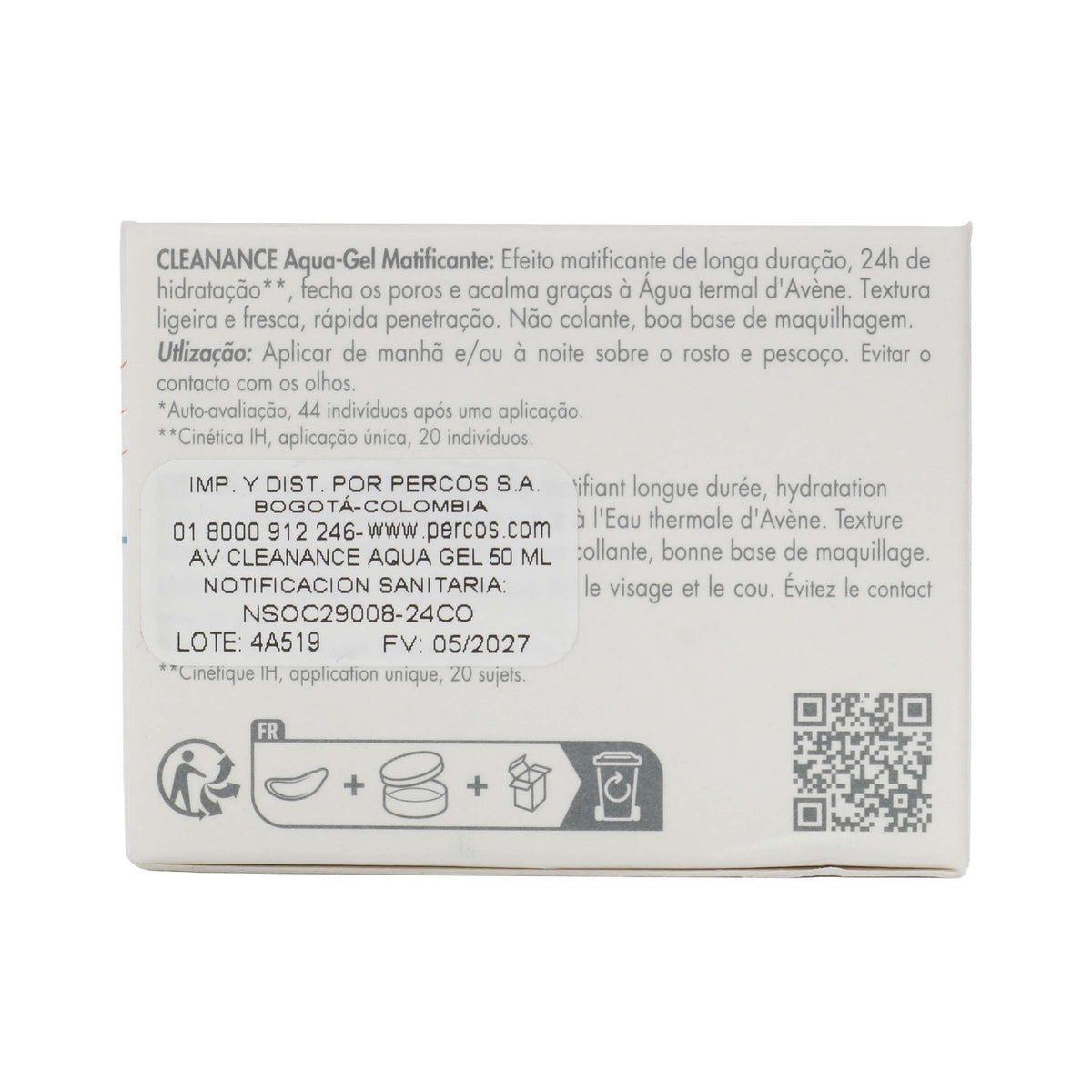 CLEANANCE AVENE GEL AQUA 50ML