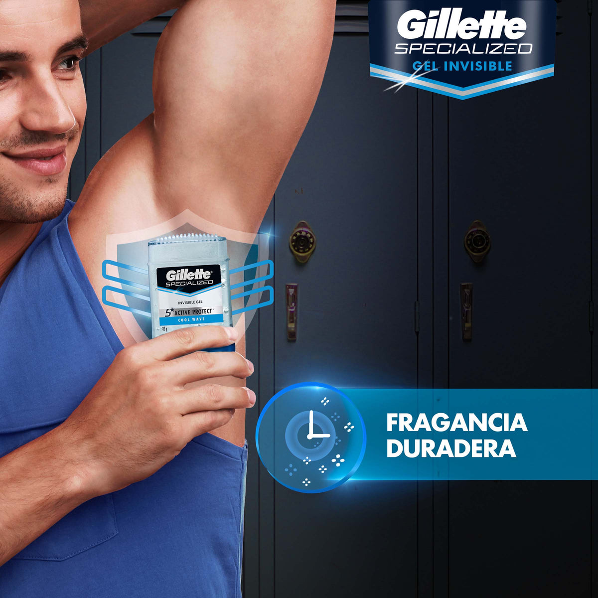 DTE.GILLETTE GEL COOL WAVE 82 GR