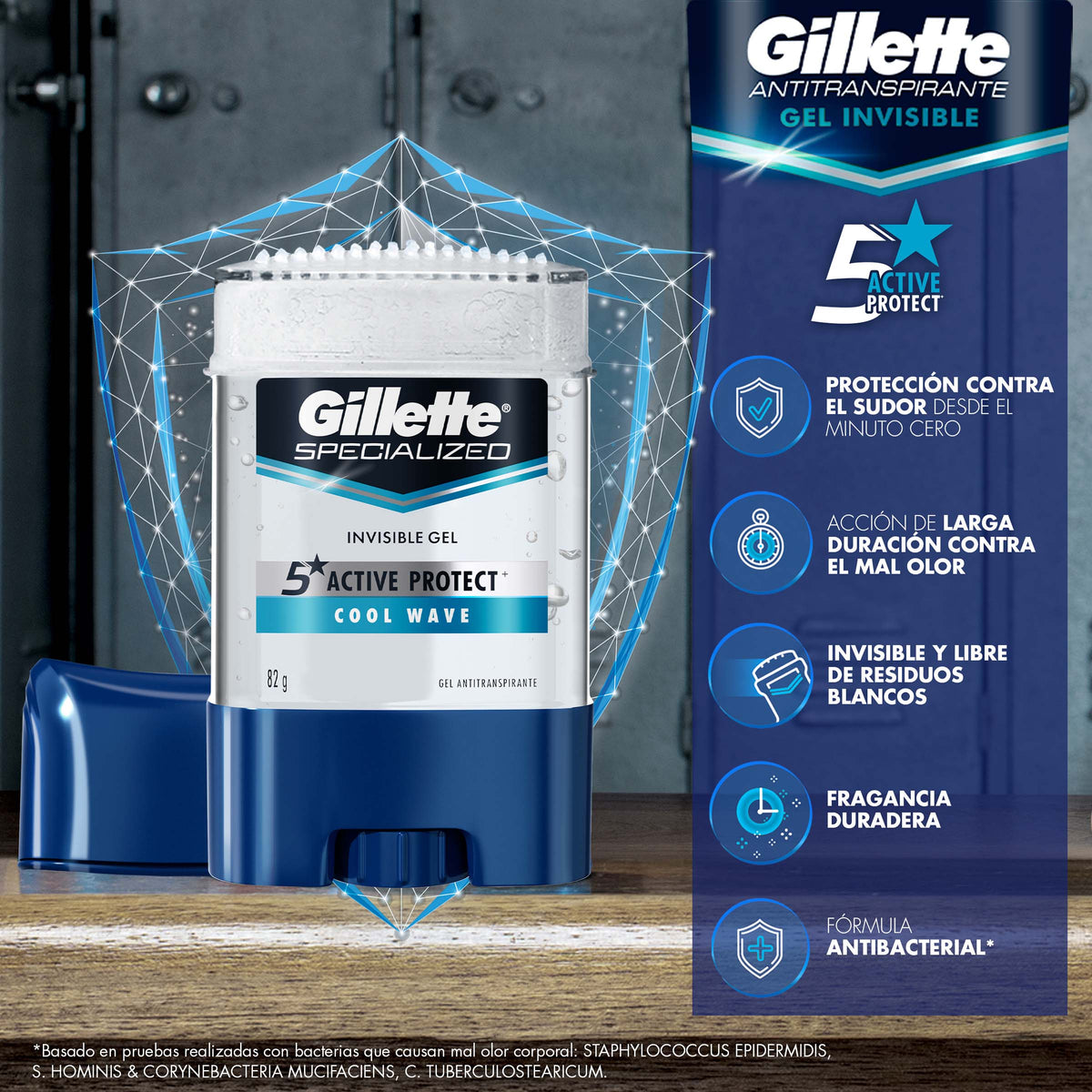 DTE.GILLETTE GEL COOL WAVE 82 GR