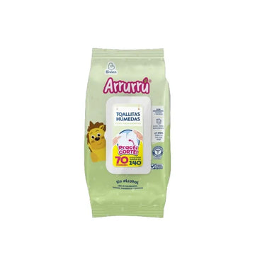 TOALLITAS HÚMEDAS ARRURRÚ ALOE PRACTICORTE X 70 UNIDADES