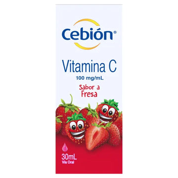 CEBIÓN VITAMINA C GOTAS SABOR FRESA 30 ML