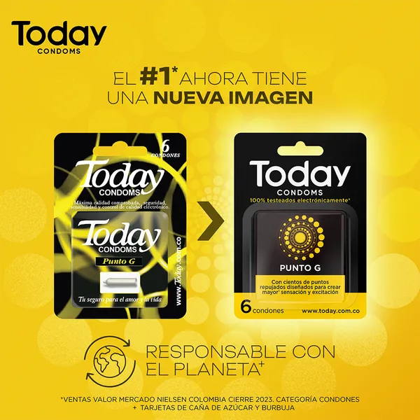PRESERVATIVO TODAY PUNTO G X 3 UNIDADES