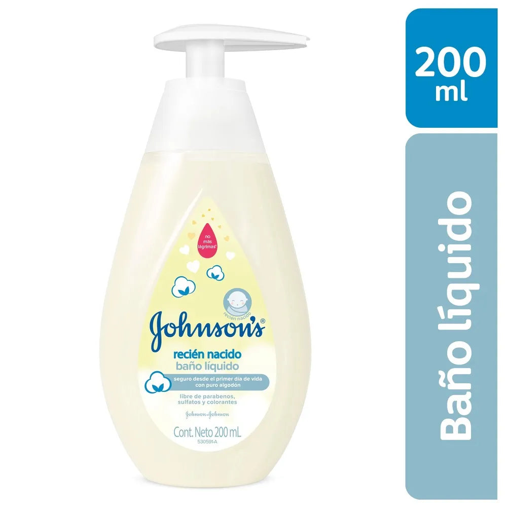 BAÑO LÍQUIDO JOHNSON’S BABY RECIÉN NACIDO 200 ML