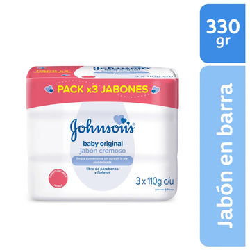 3 JABÓN JOHNSON’S BABY ORIGINAL 110 G