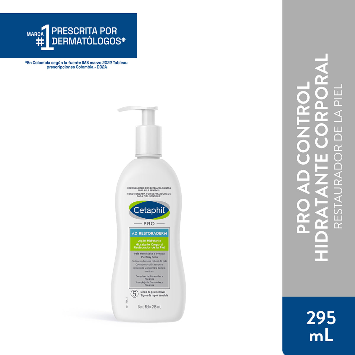 CETAPHIL PRO AD RESTORADERM HID.295ML