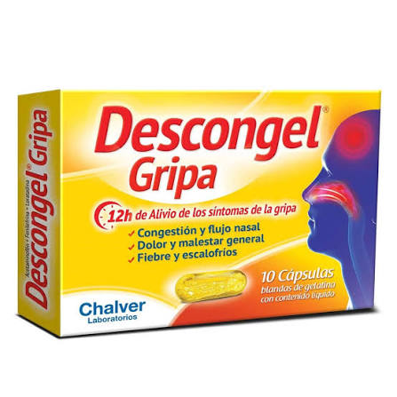 DESCONGEL GRIPA X 10 CÁPSULAS BLANDAS DE GELATINA